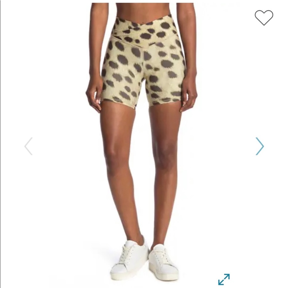 WeWoreWhat Cheetah Print Bike Shorts sz large